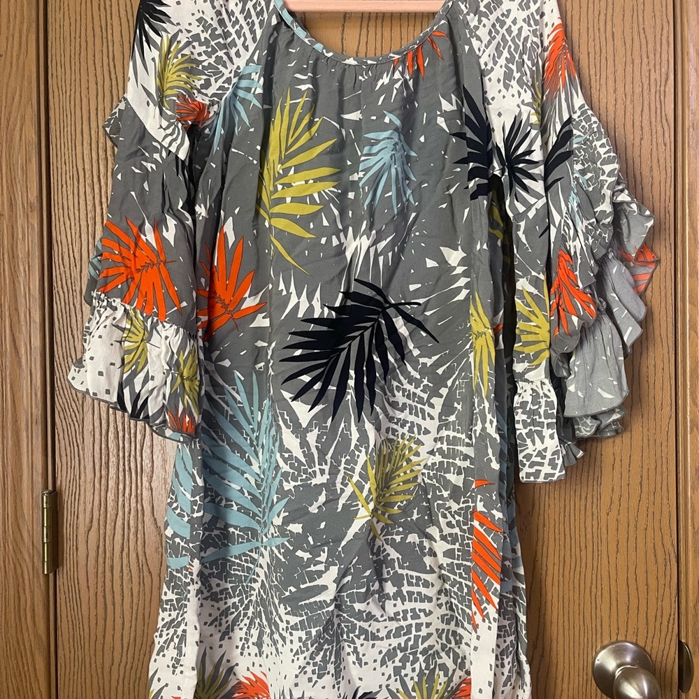 Uncle Frank Tropical Shift Dress Small